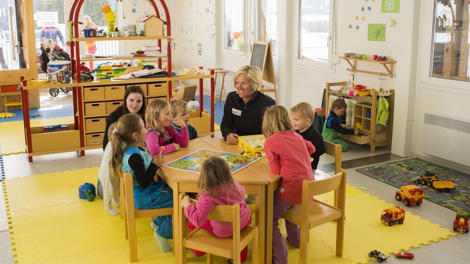 Gästekindergarten im Skigebiet See